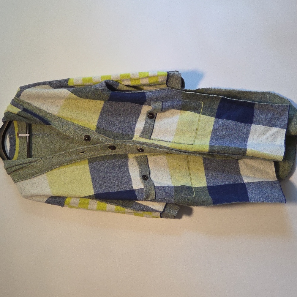 Free People Yellow and Blue Knit Sweater. Like New